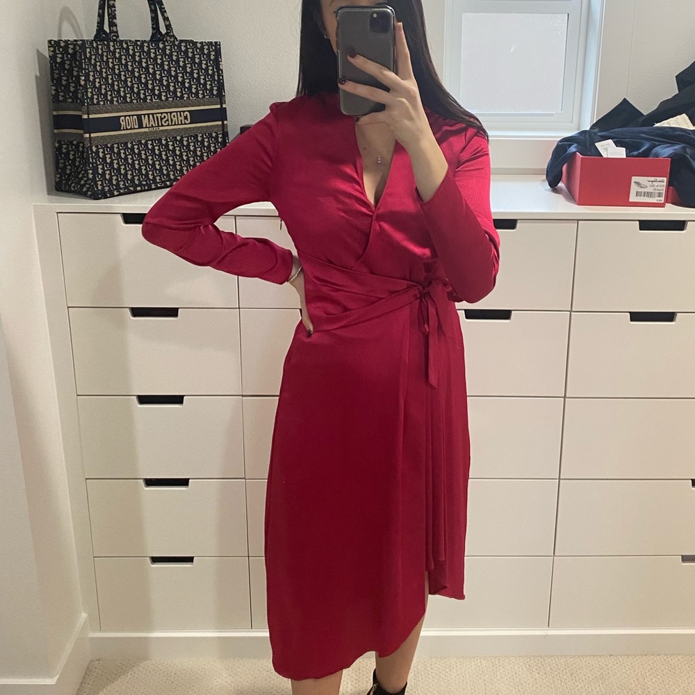 Equipment Adisa Asymmetrical Wrap Dress - Picture 8 of 10